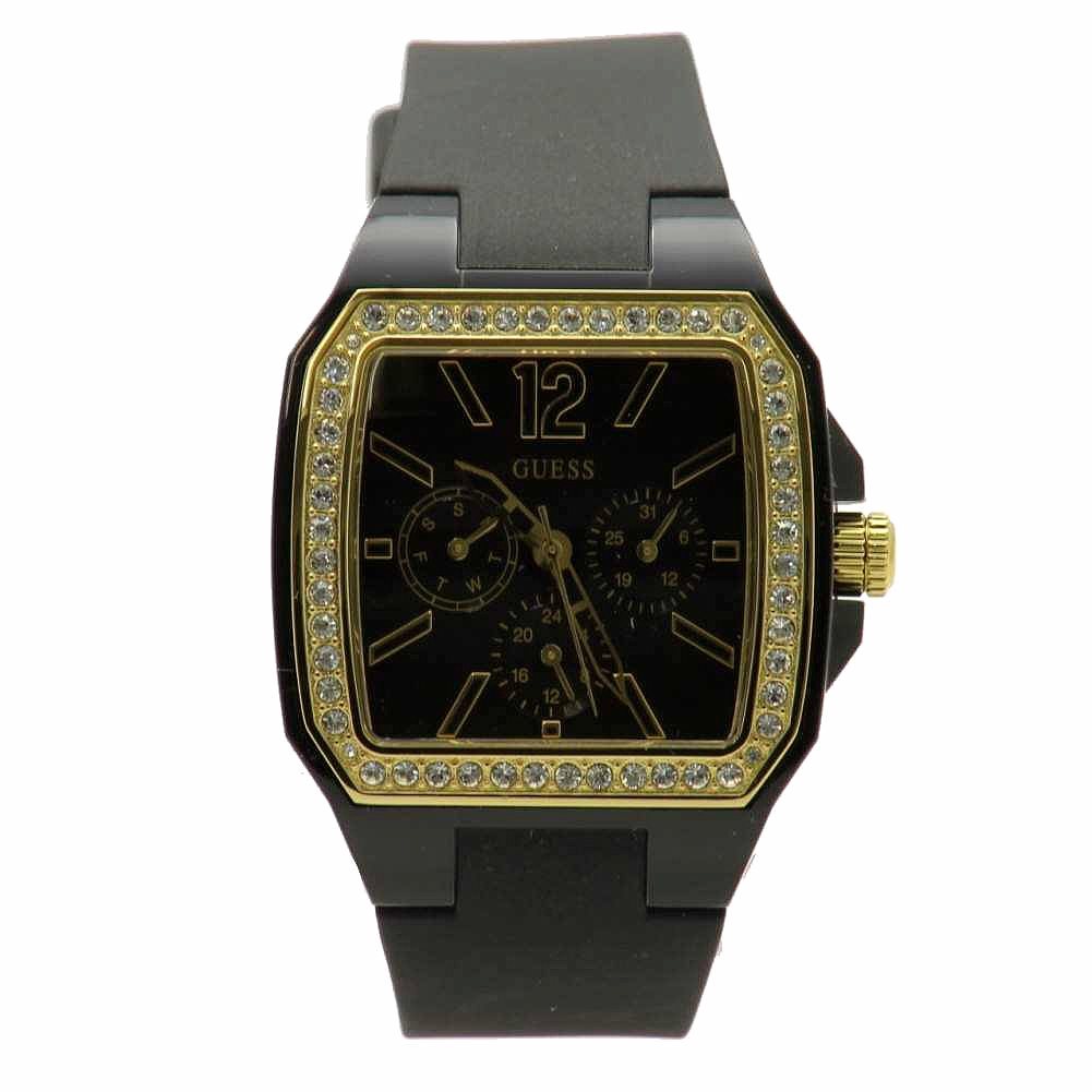 Guess Women S U0146l2 Black Chronograph Watch