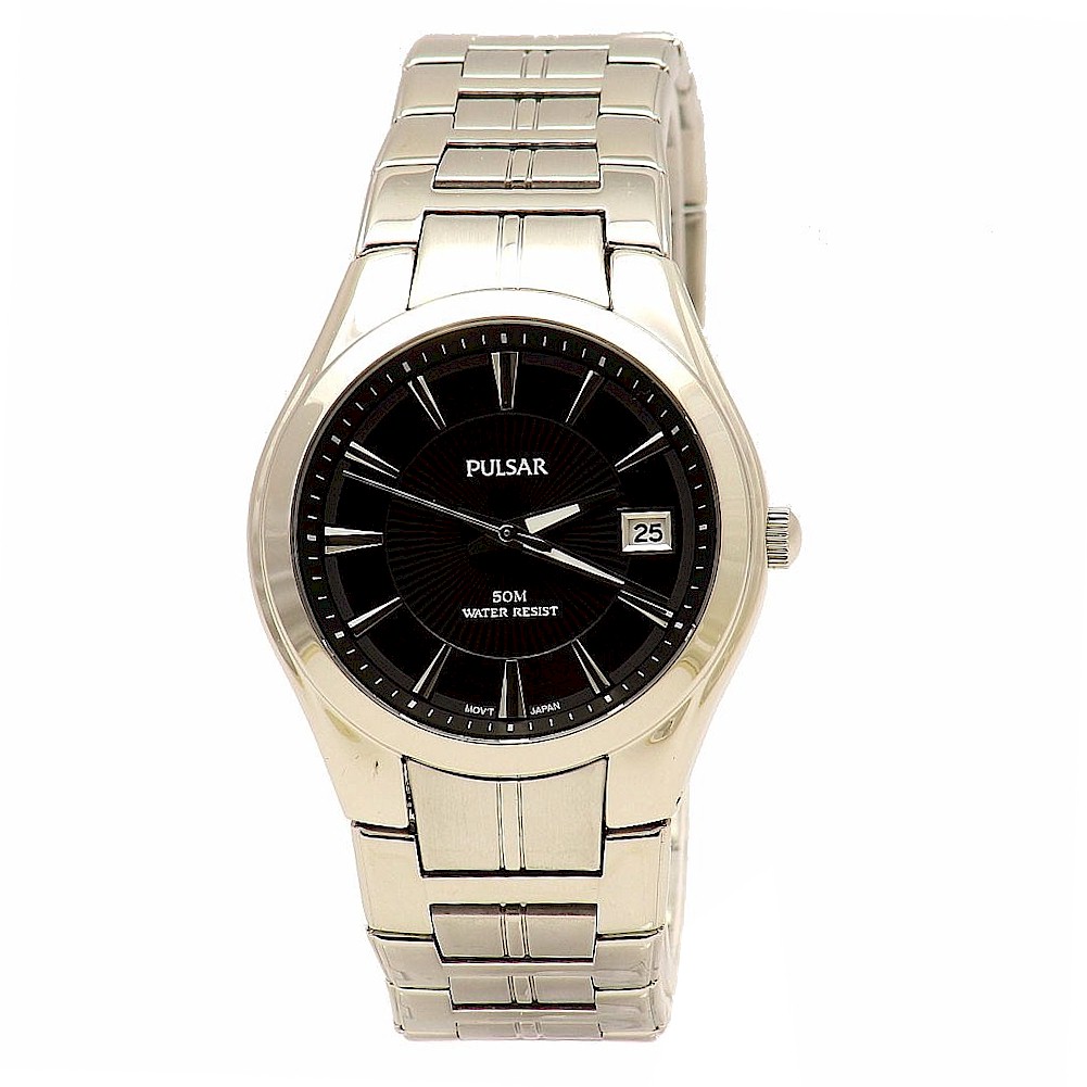 Pulsar Men S Easy Style Pxh913 Silver Stainless Steel Analog Watch