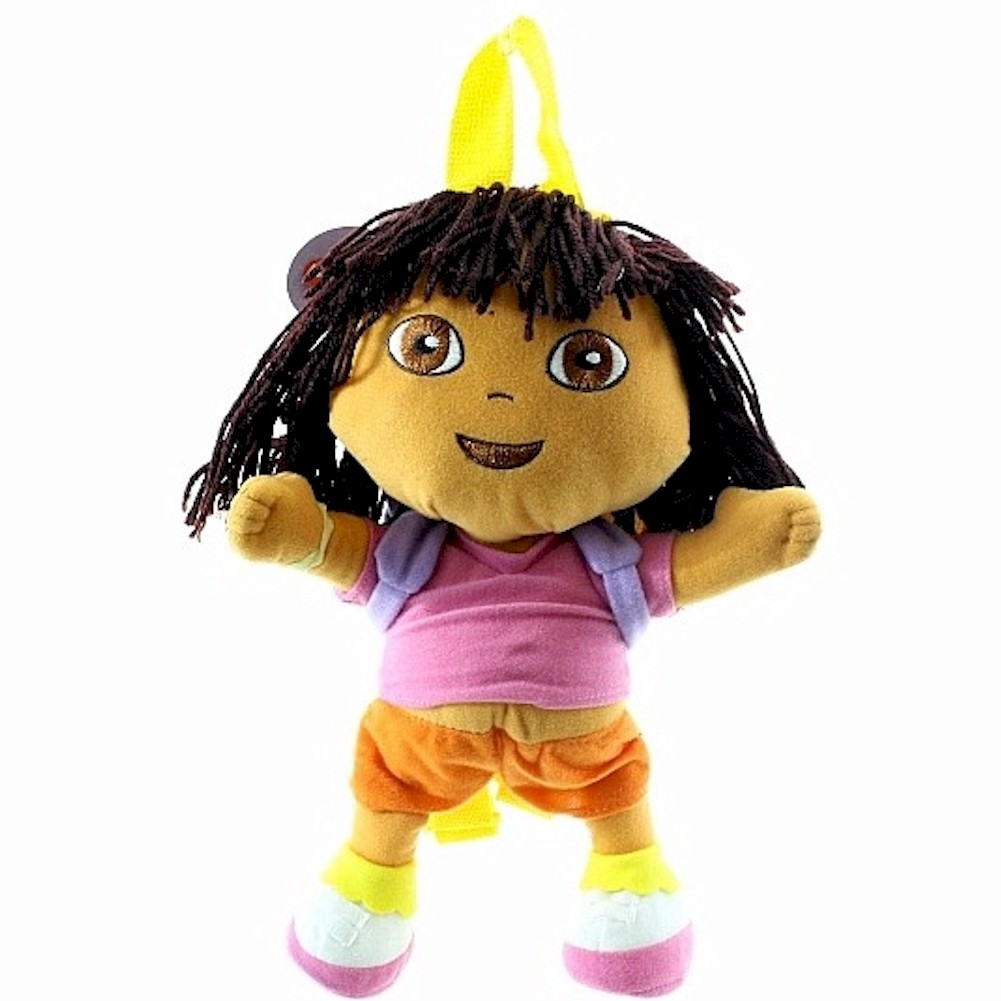 Nick Jr. Dora The Explorer Plush Kids Backpack Buddy