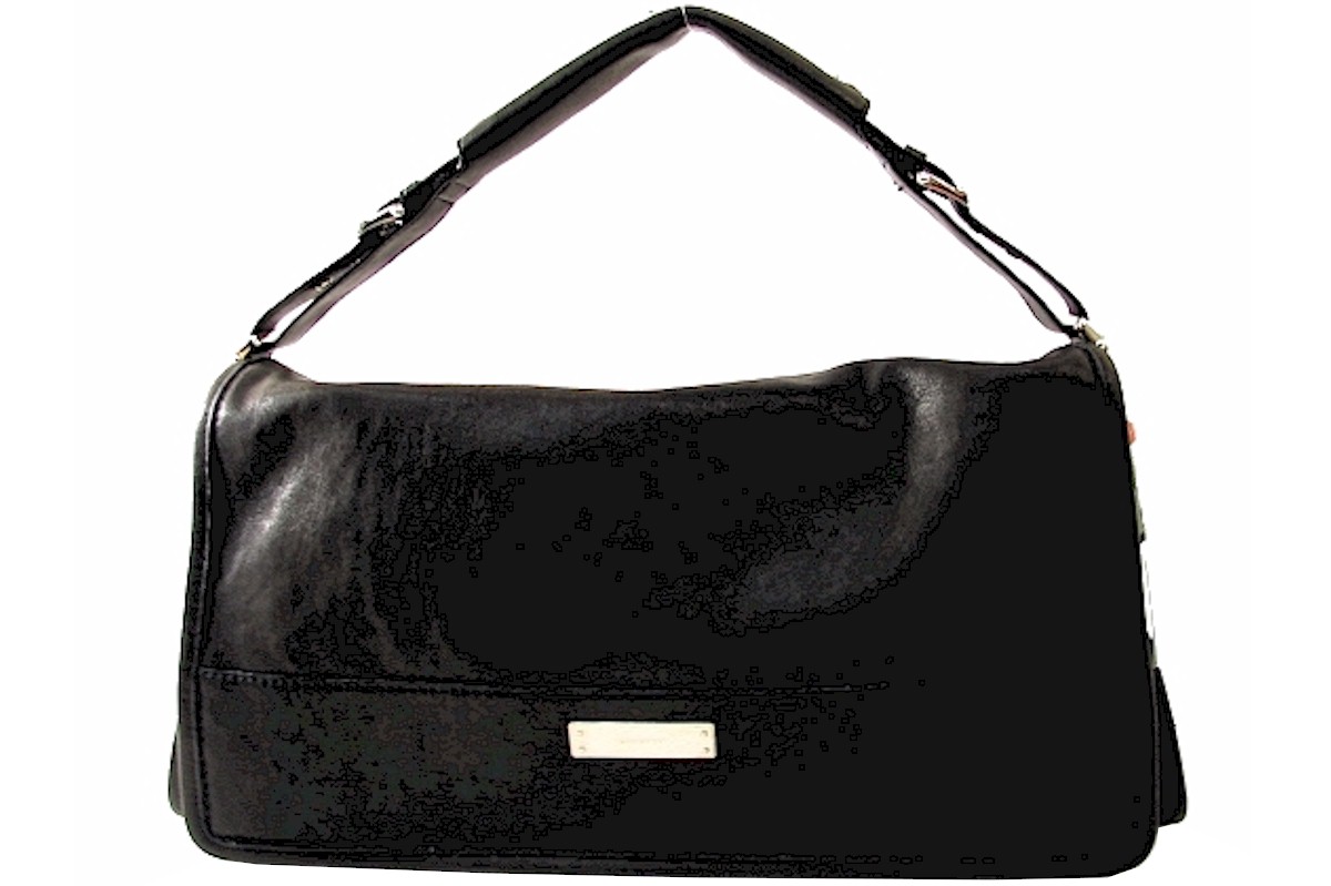 Michele Collins Horizontal Black Ladies Flap Bag Handbag