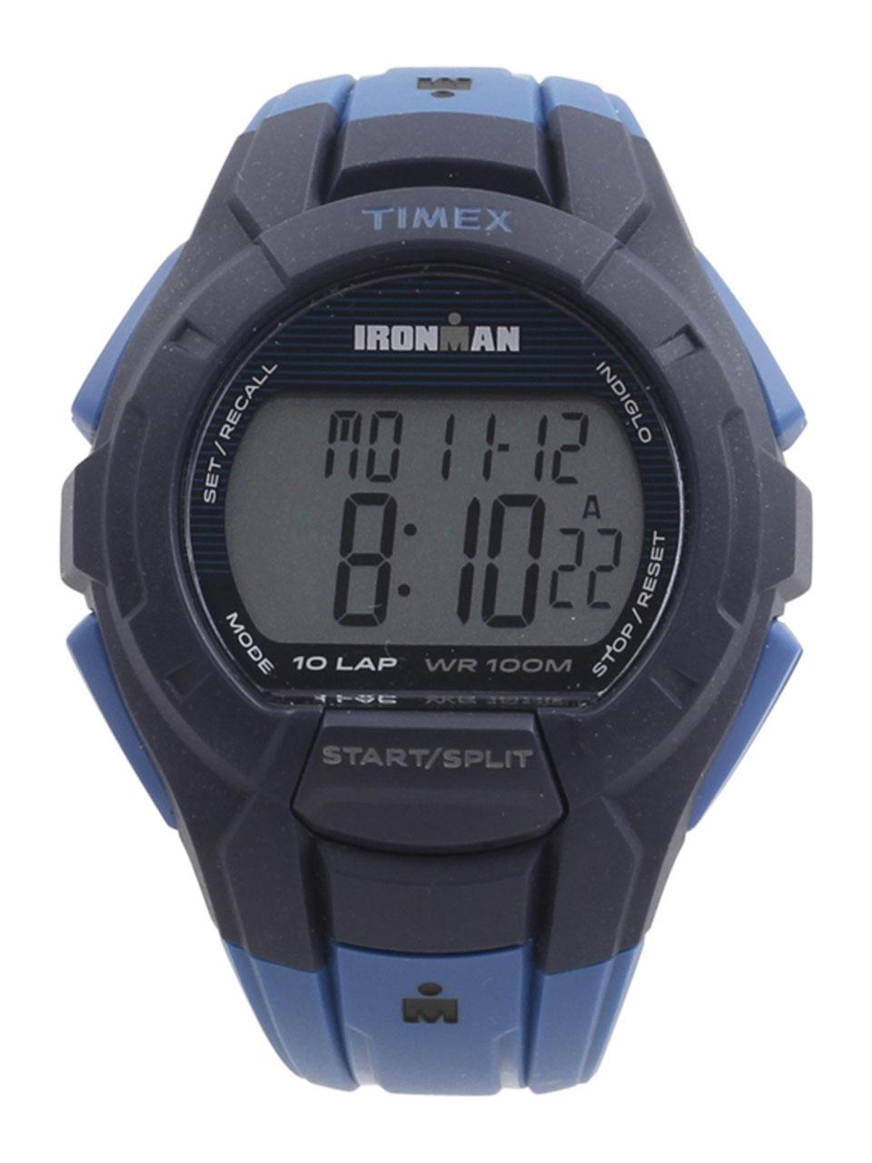 Timex Men S Tw5m11400 Ironman Essential 10 Grey Blue Digital Watch