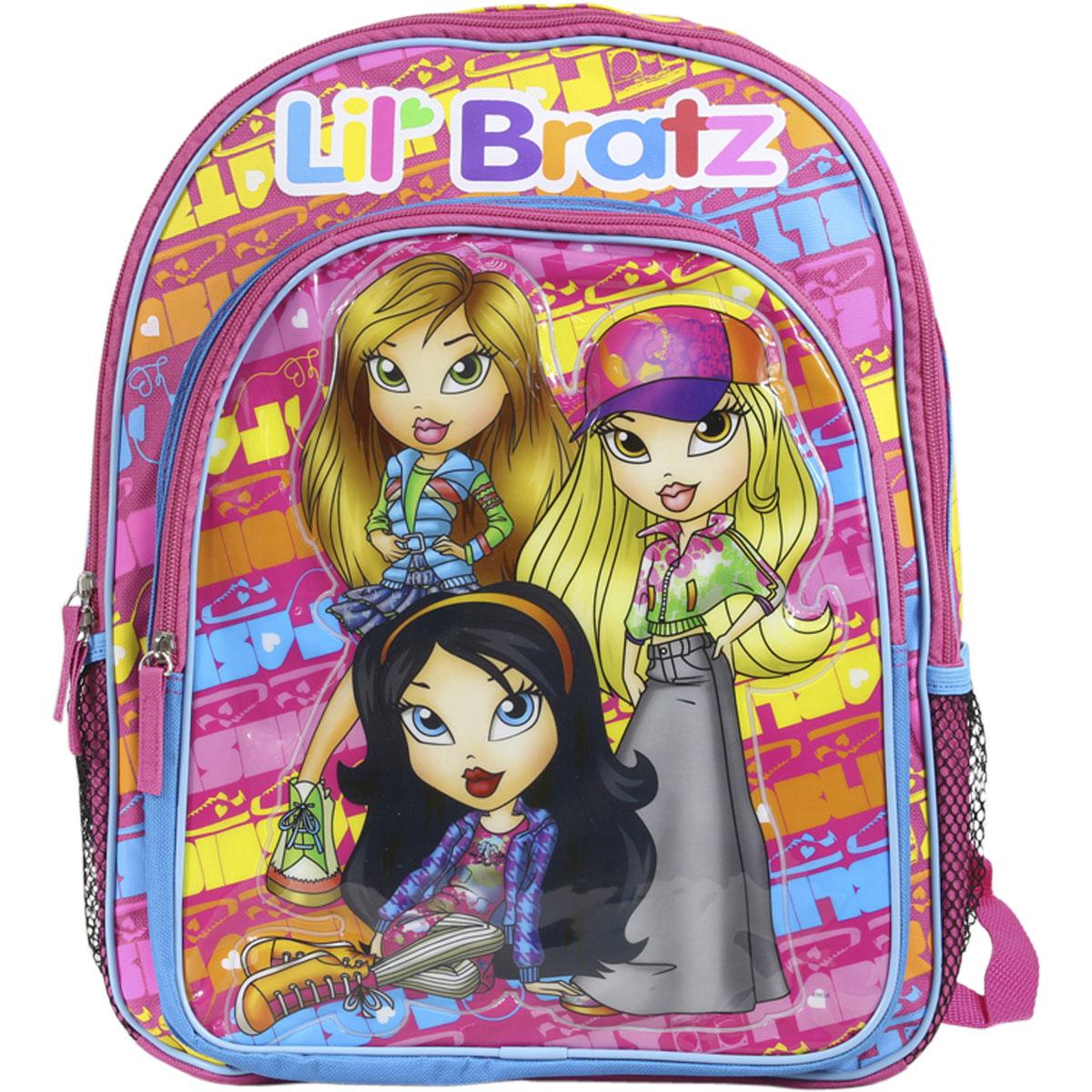 Lil Bratz Kids Pink And Blue Backpack School Bag Bookbag