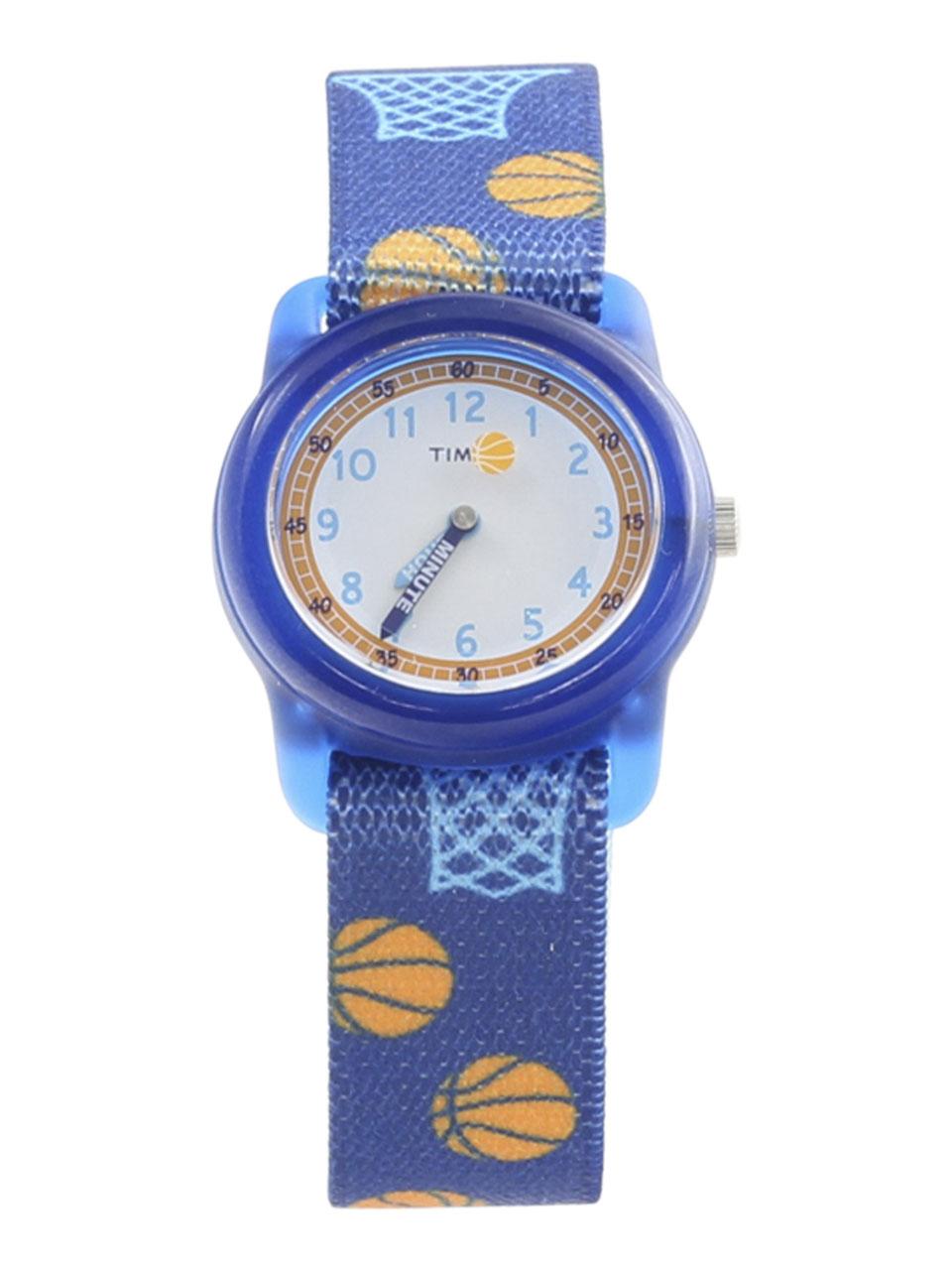 Timex Boys S Tw7c16800 Time Machines Blue Basketball Analog Watch