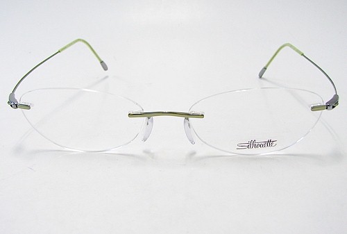 SILHOUETTE Chassis 7554 Titan X 6058 Fresh Lime Optical Eyeglasses Frame