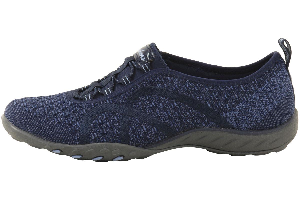 Skechers Womens Relaxed Fit Breathe Easy Fortuneknit Memory Foam Sneakers Shoes