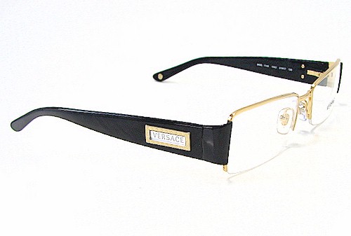 versace gold eyeglasses mens