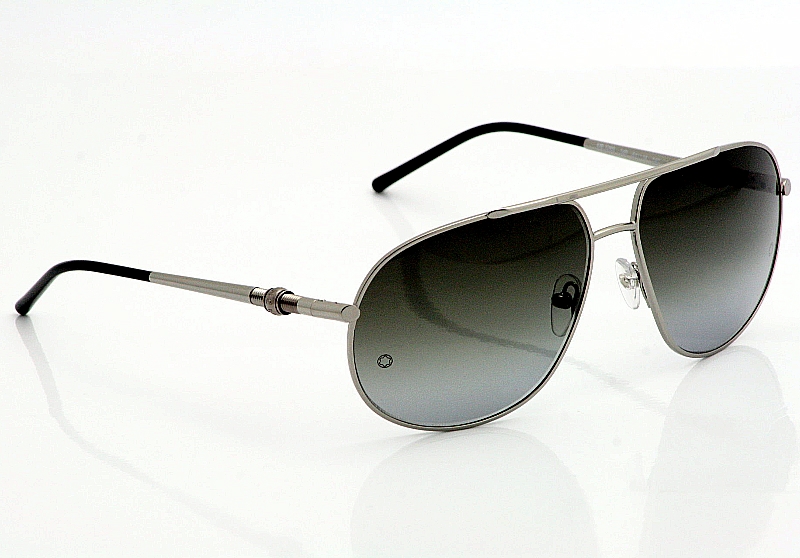 Mont Blanc Mens Mb328 328s 328s 14b Metalic Grey Sunglasses