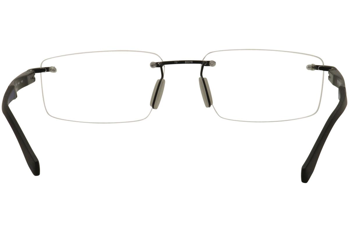 hugo boss rimless glasses