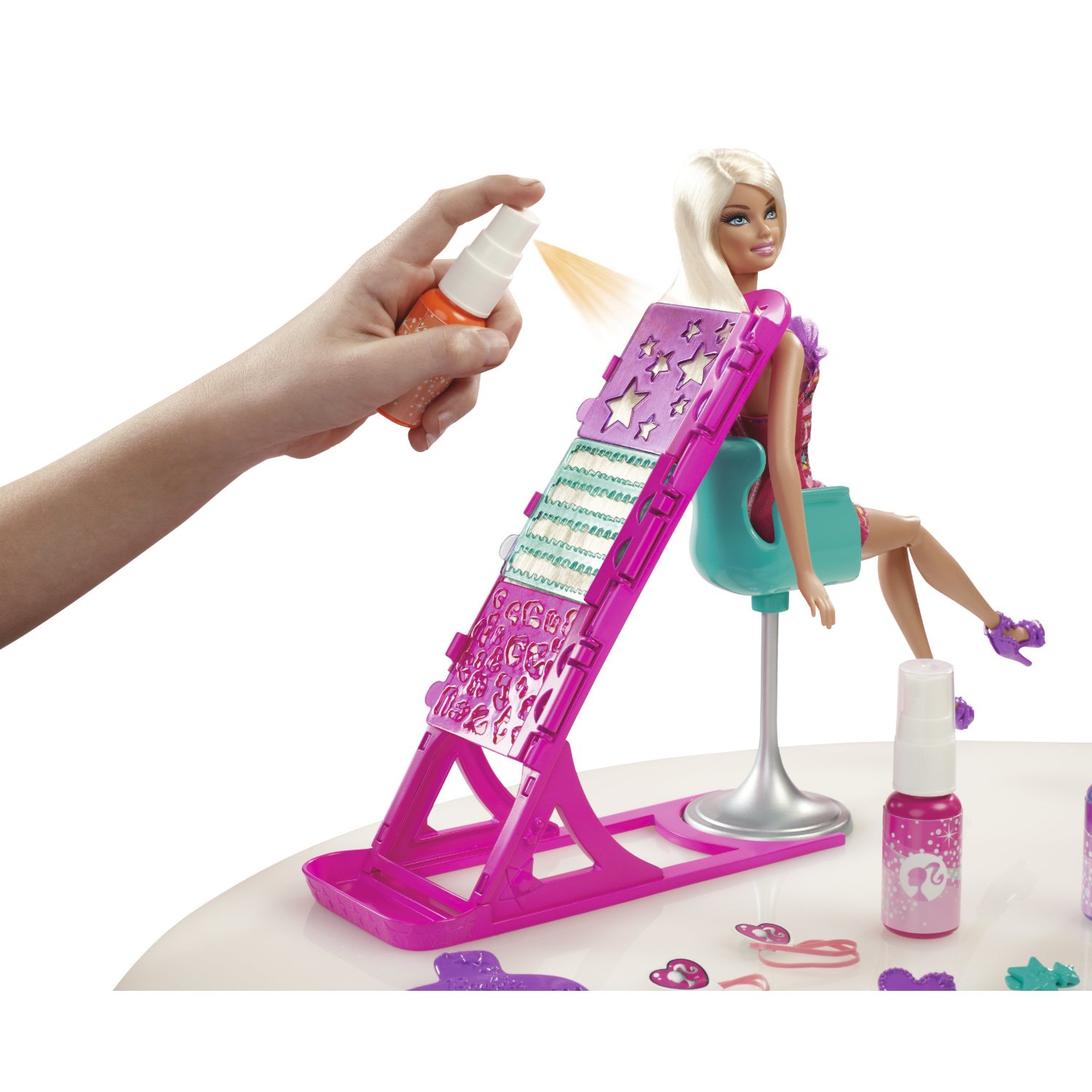 barbie set hair salon