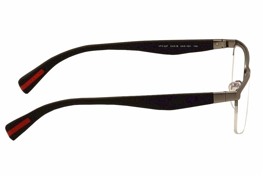 Prada Linea Rossa Men's Eyeglasses VPS52F VPS/52F Half Rim Optical Frame