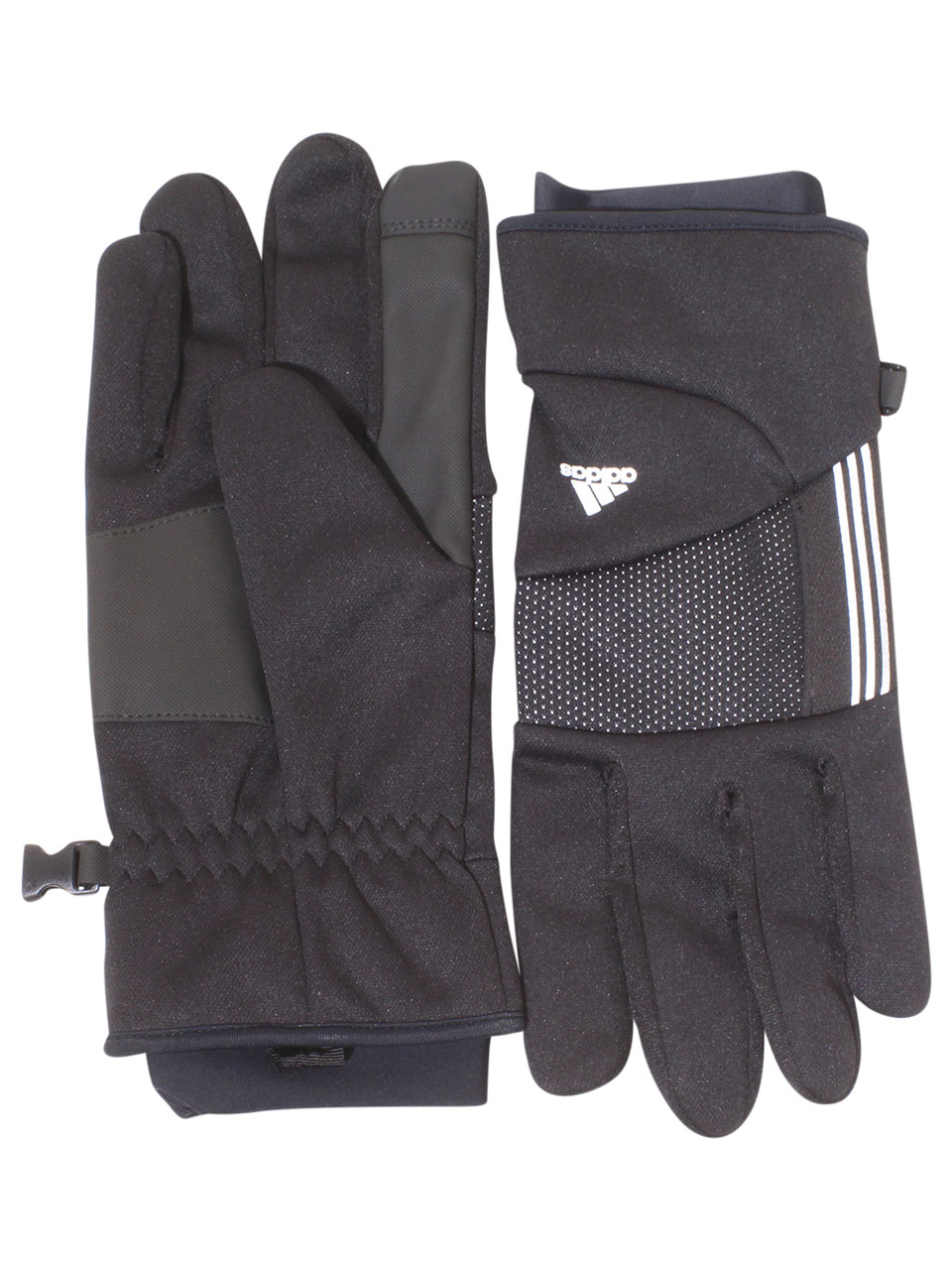 Adidas Men's Fort-4 Gloves Running Touchscreen Black Sz: Small/Medium ...