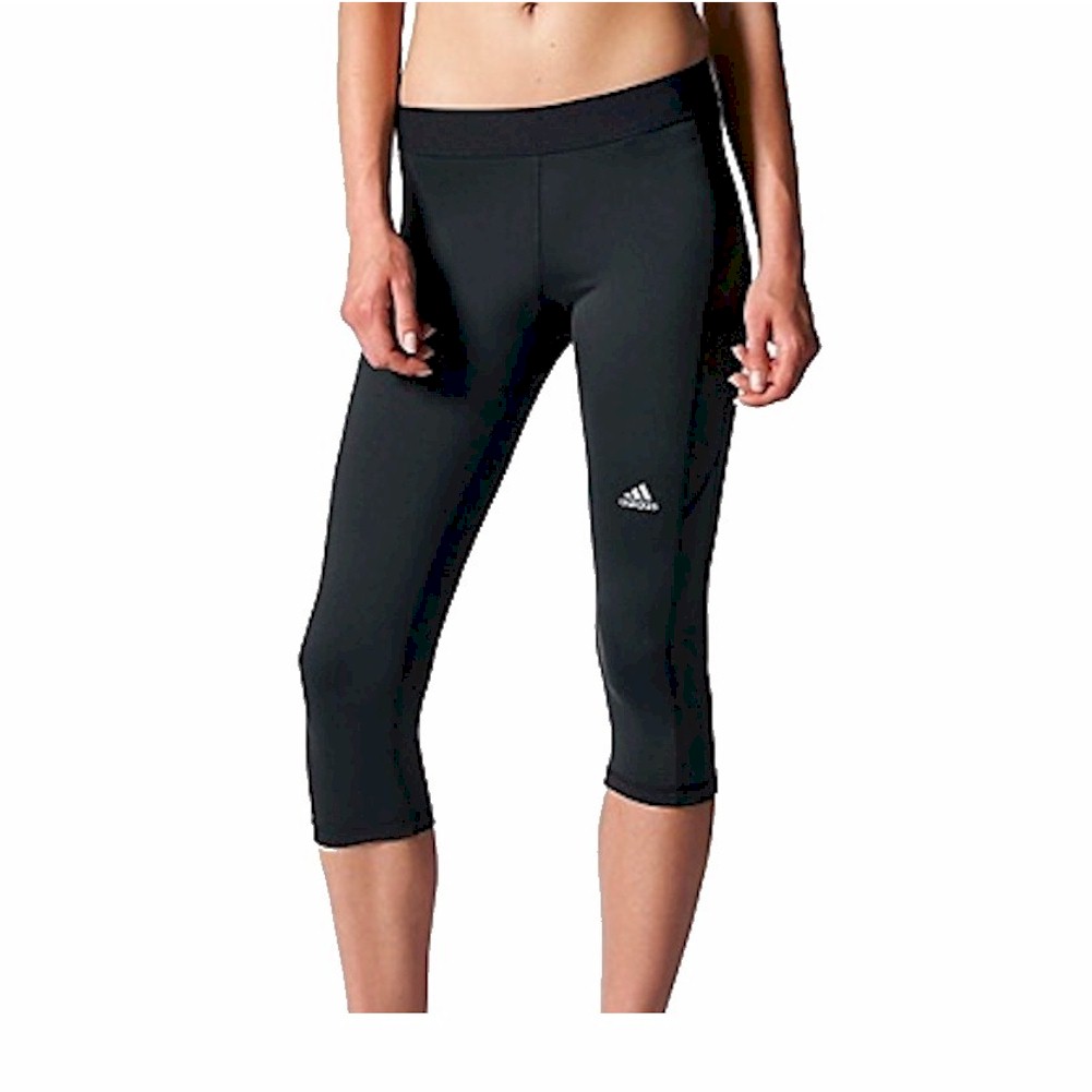 Adidas Techfit Climalite Black Grey Capri Leggings Women Size