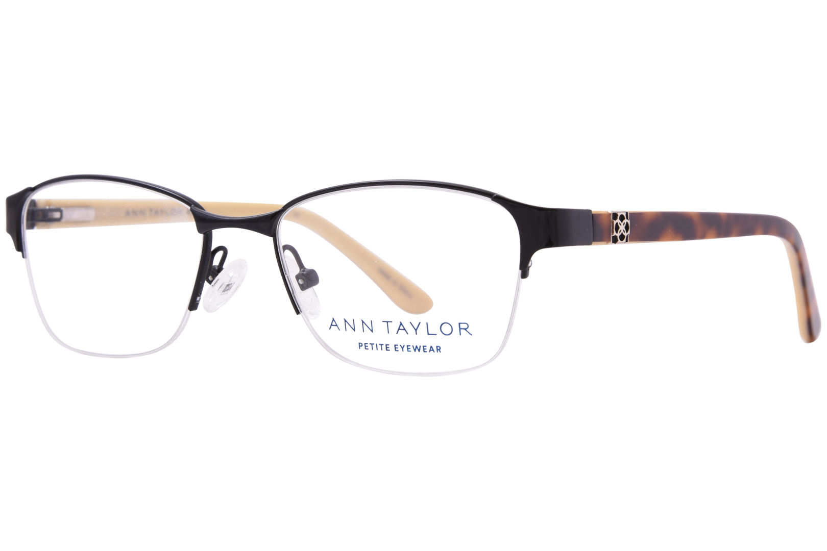 UPC 882851322759 product image for Ann Taylor ATP701 C01 Eyeglasses Womens Petite Black/Tortoise Semi Rim 48 16 125 | upcitemdb.com