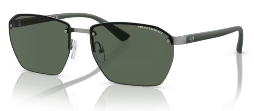 EAN 8056597919913 product image for Armani Exchange AX2048S 600371 Sunglasses Men's Matte Gunmetal/Dark Green 59mm - | upcitemdb.com