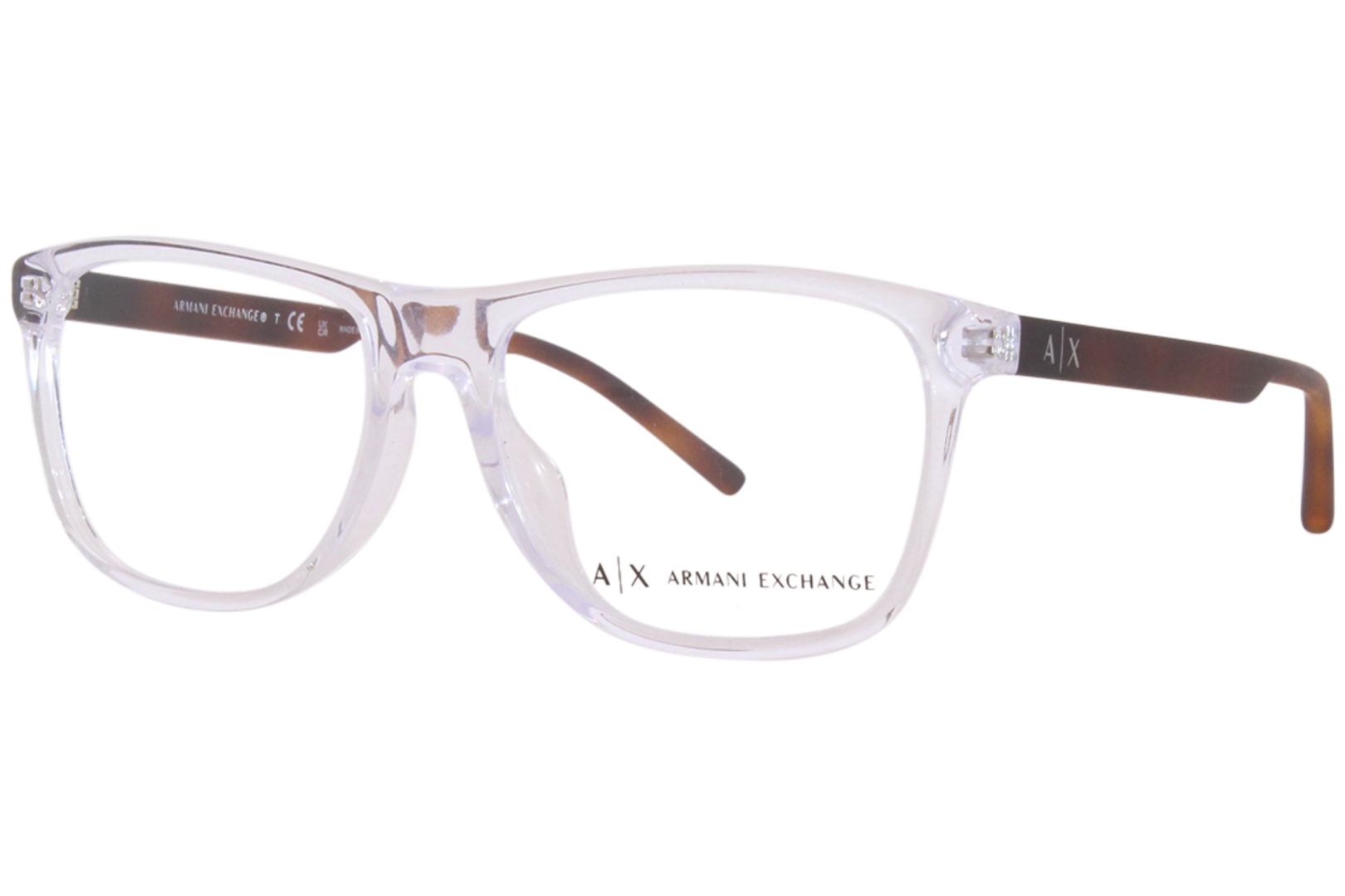 EAN 8053672807653 product image for Armani Exchange Eyeglasses Frame Men's AX3048F 8235 Shiny Crystal 56 17 145 - Cl | upcitemdb.com
