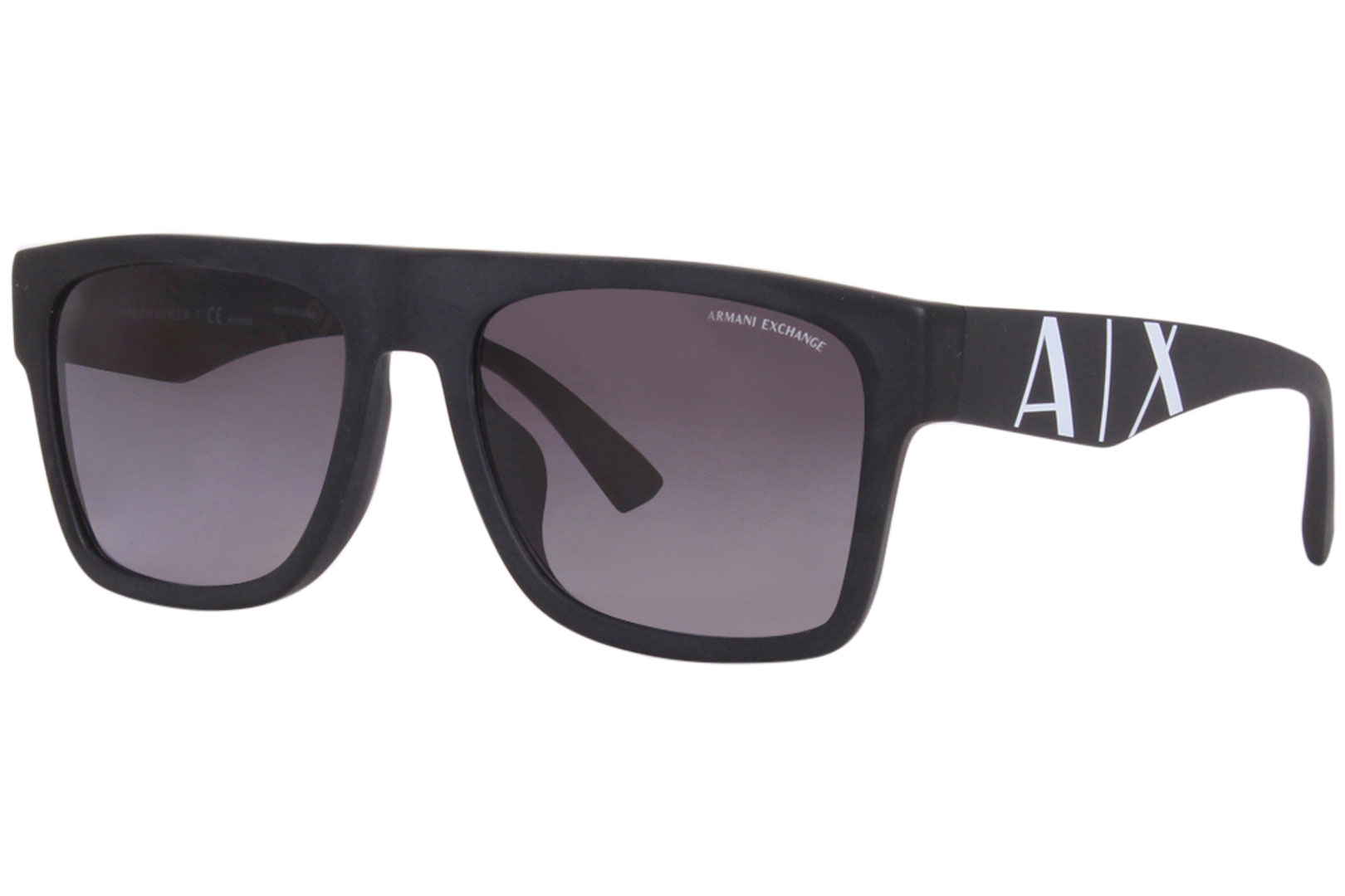 Armani Exchange AX4113SF 8078T3 Sunglasses Men's Matte Black/Polarized ...