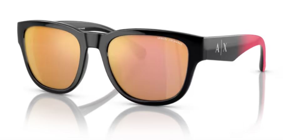 EAN 7895653261426 product image for Armani Exchange AX4115SU 81861T Sunglasses Men's Black/Pink Mirror Gold 54mm - L | upcitemdb.com