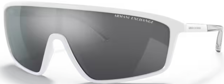 EAN 8056597585378 product image for Armani Exchange AX4119S 81566G Sunglasses Men's White/Grey Mirror Silver 37mm -  | upcitemdb.com