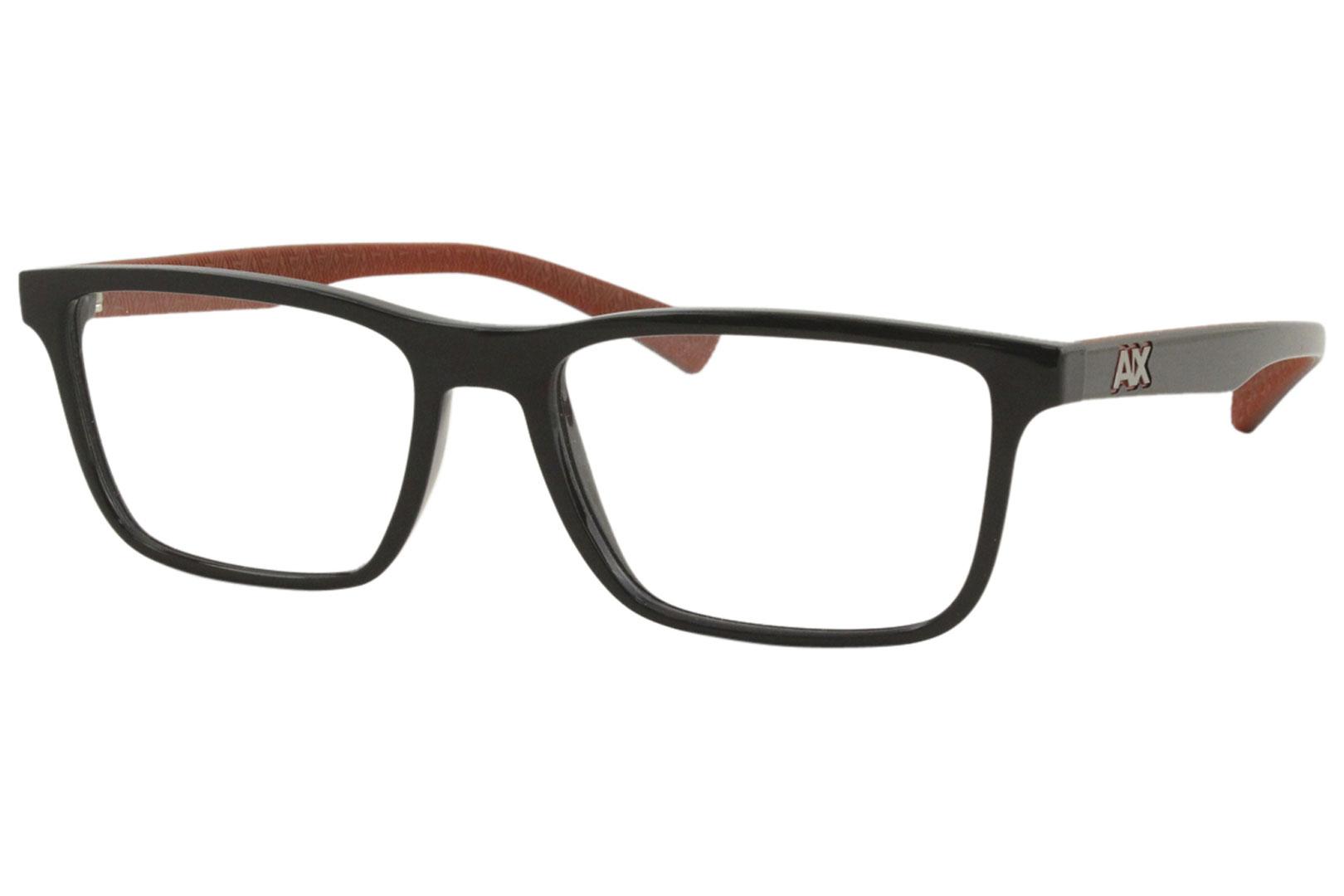 EAN 8056597095044 product image for Armani Exchange AX3067F 8158 Eyeglasses Men's Shiny Black/Red Full Rim 54 17 145 | upcitemdb.com