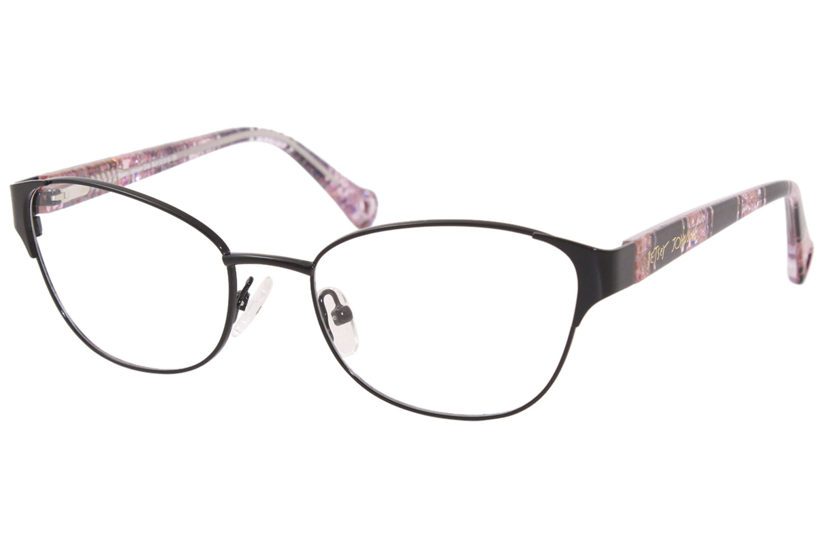 Betsey Johnson Glitz Eyeglasses Womens Full Rim Optical Frame