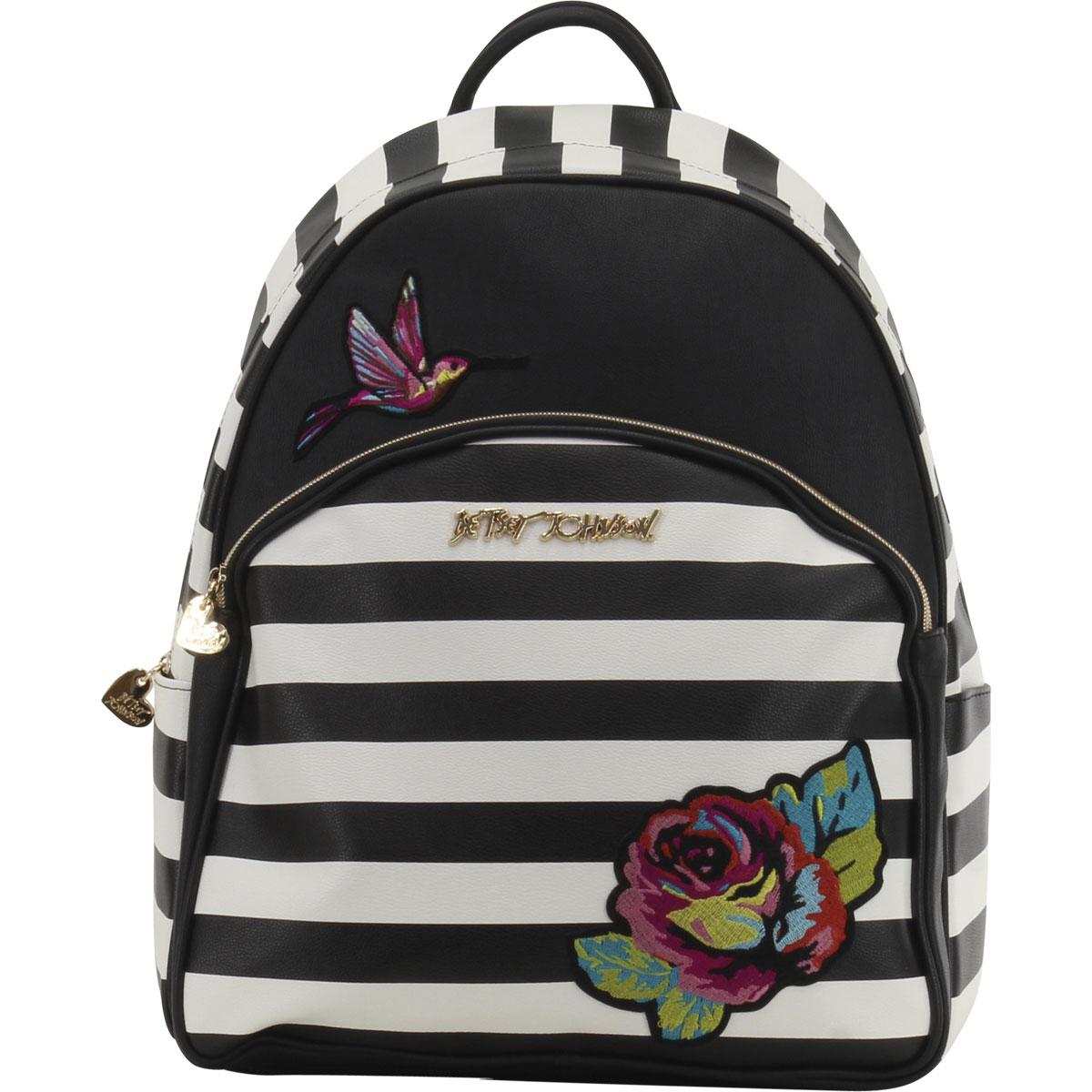 betsey johnson small rose backpack