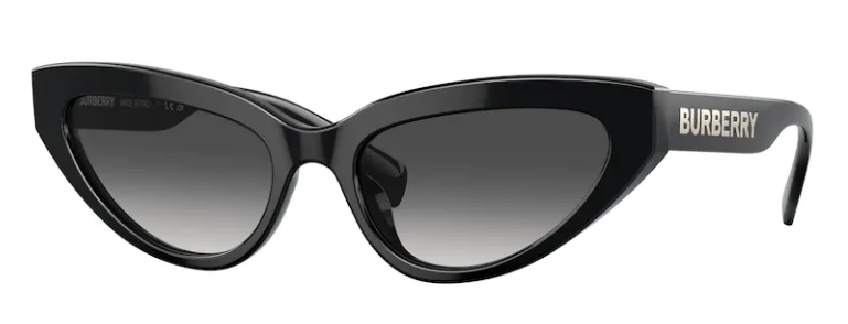 EAN 8056597726559 product image for Burberry Debbie BE4373U 30018G Sunglasses Women's Black/Grey Gradient 54 18 140  | upcitemdb.com