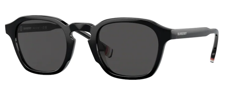 EAN 8056597736565 product image for Burberry Percy BE4378U 300187 Sunglasses Men's Black/Dark Grey Square Shape 49mm | upcitemdb.com