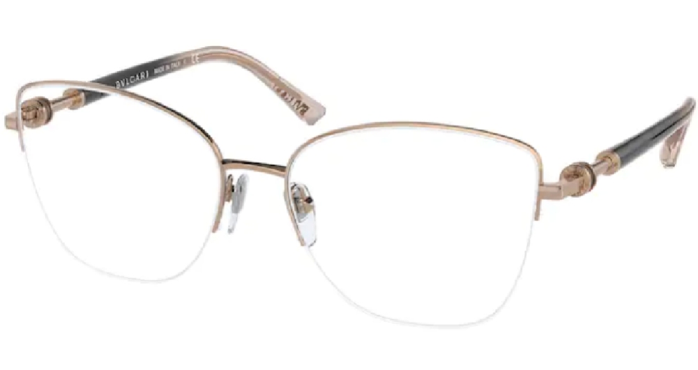 EAN 8056597432962 product image for Bvlgari BV2229 2014 Eyeglasses Women's Pink Gold Semi Rim Cat Eye 55 16 140 - Le | upcitemdb.com