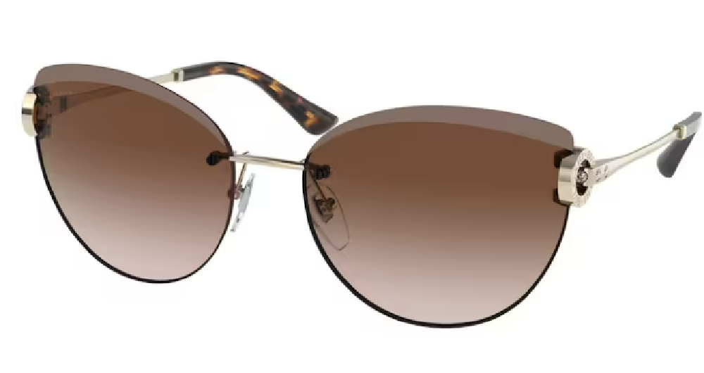 EAN 8056597547338 product image for Bvlgari BV6166B 278/13 Sunglasses Women's Pale Gold/Brown Gradient 60 17 140 - L | upcitemdb.com