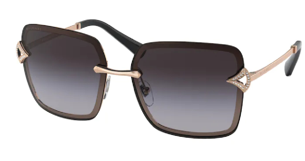 EAN 8056597497893 product image for Bvlgari BV6167B 20148G Sunglasses Women's Pink Gold/Grey Gradient 59 14 135 - Le | upcitemdb.com