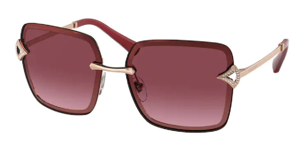 EAN 8056597497930 product image for Bvlgari BV6167B 20148H Sunglasses Women's Pink Gold/Pink Grad. Dark Violet 59mm  | upcitemdb.com