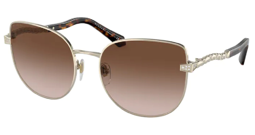 EAN 8056597718165 product image for Bvlgari BV6184B 278/13 Sunglasses Women's Pale Gold/Brown Gradient 56 17 140 - L | upcitemdb.com