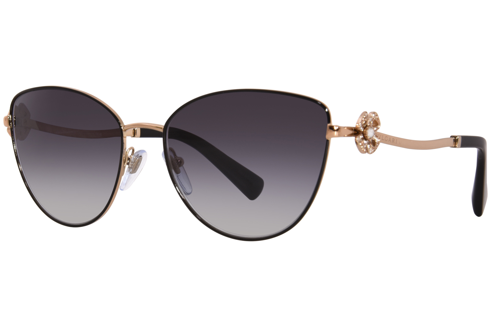 EAN 8056597718219 product image for Bvlgari BV6185B 20148G Sunglasses Women's Pink Gold Black/Grey Gradient 57mm - L | upcitemdb.com