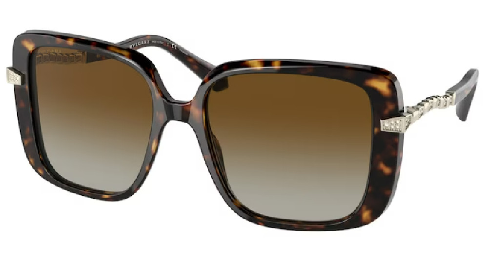 EAN 8056597517645 product image for Bvlgari BV8237B 504/T5 Sunglasses Women's Havana/Polarized Brown Gradient 55mm - | upcitemdb.com