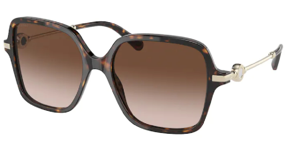 EAN 8056597614849 product image for Bvlgari BV8248 504/13 Sunglasses Women's Havana/Brown Gradient Square 55 17 140  | upcitemdb.com