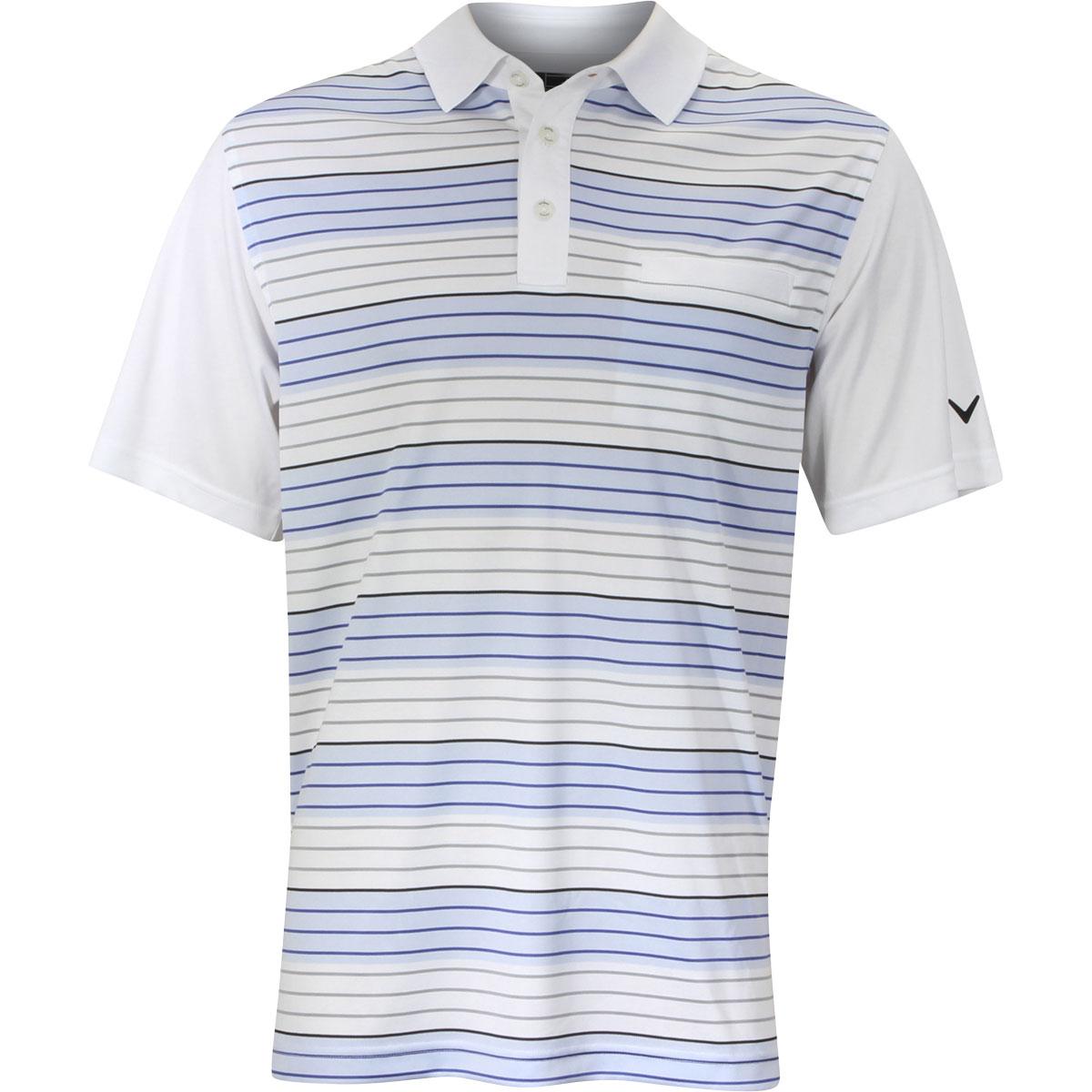 Callaway Men's Road Map Striped Golf Polo Short Sleeve Shirt | JoyLot.com