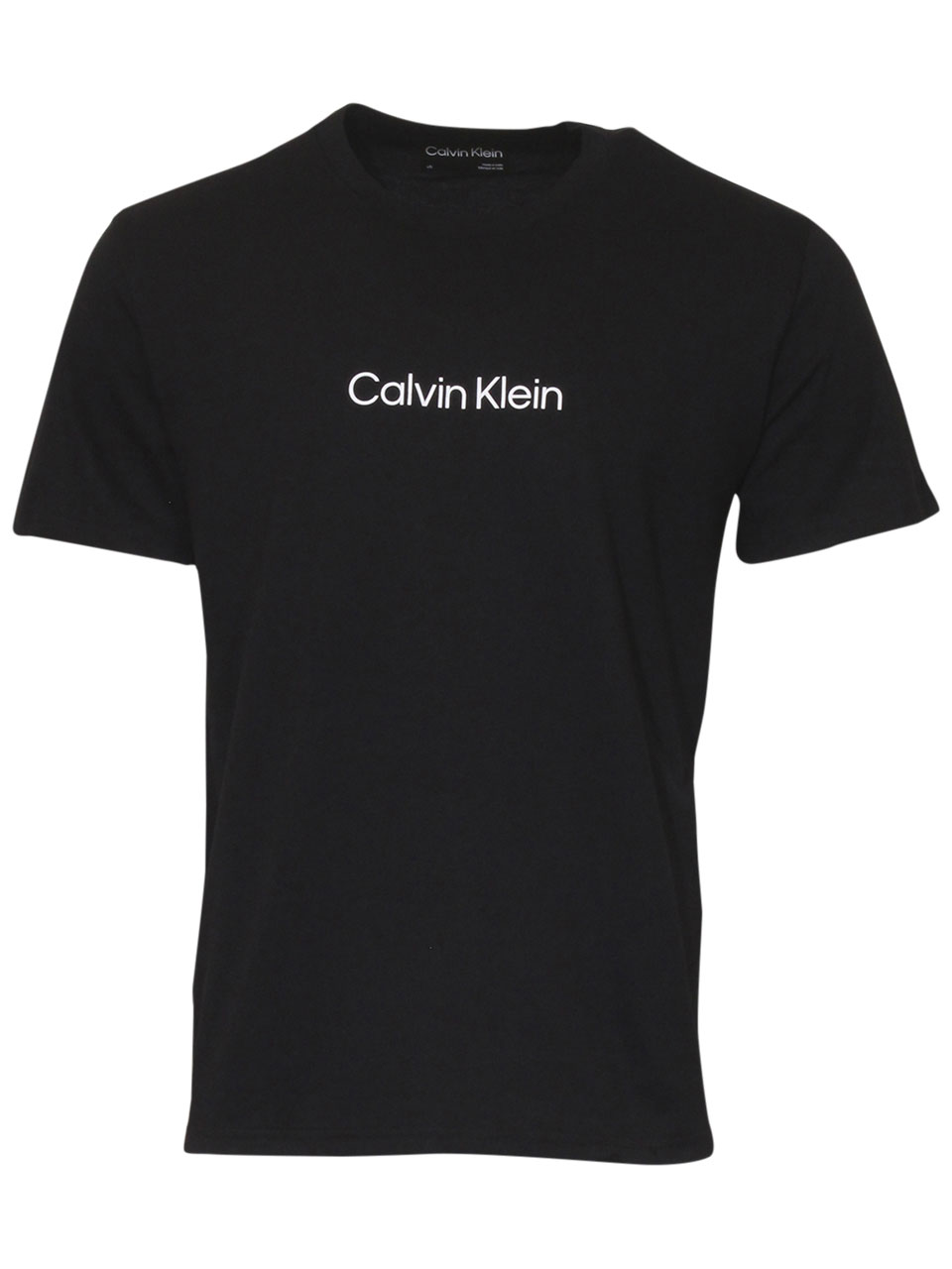 Calvin Klein Men's T-Shirt Crew Neck Basic Logo Black Sz: XL 40AC883 ...