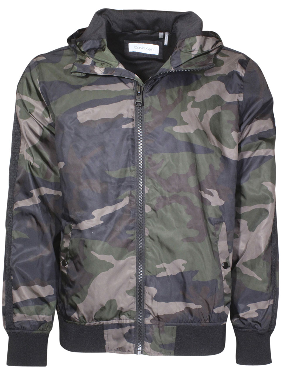 Olive store Camo Calvin Klein bomber Jacket