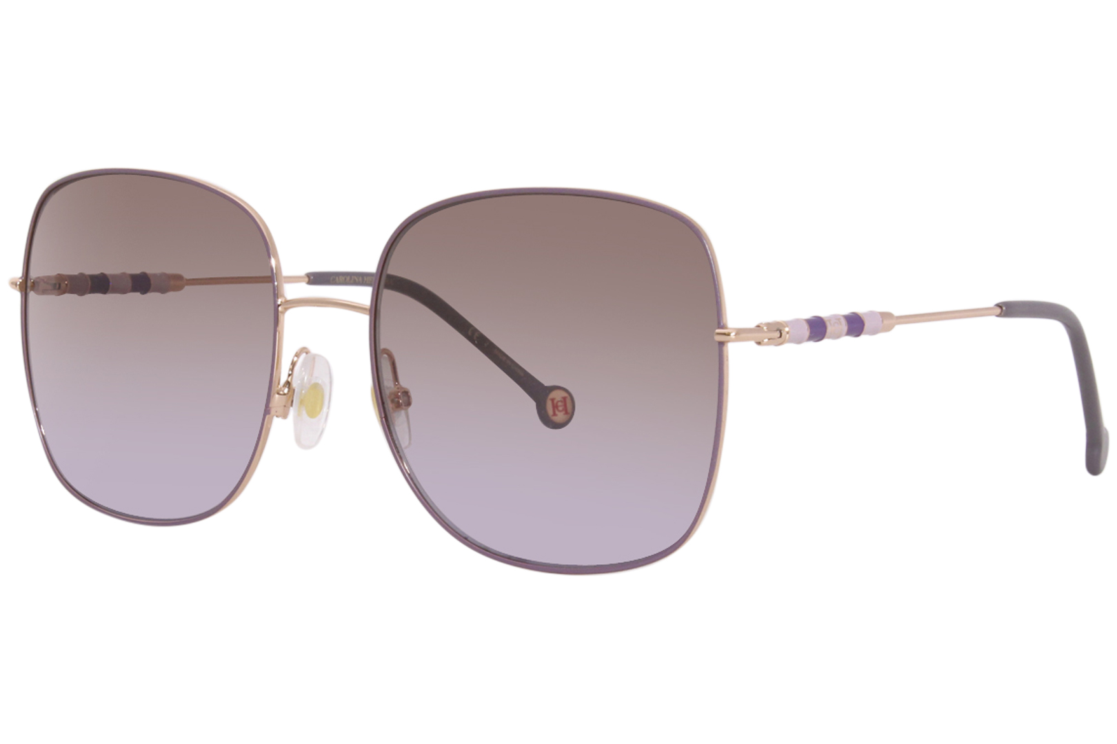 UPC 716736723396 product image for Carolina Herrera CH/0035/S HZJQR Sunglasses Women's Gold/Lilac/Brown Violet 59mm | upcitemdb.com