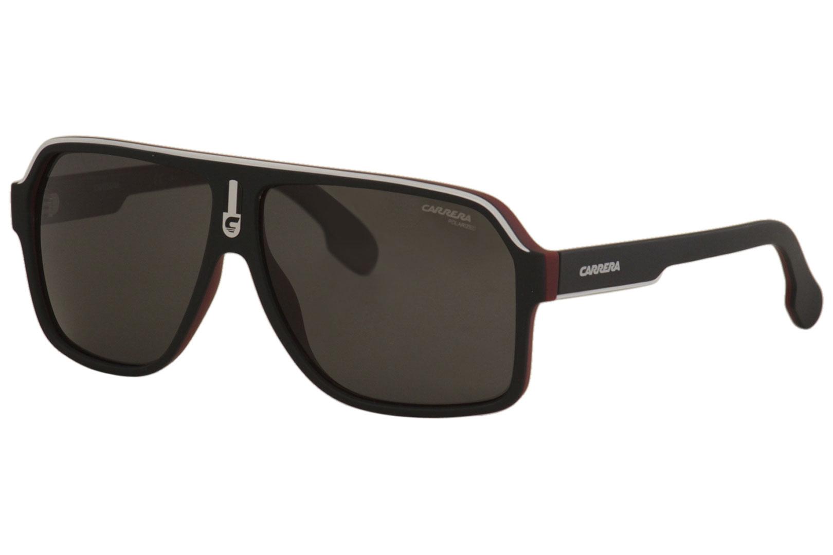 Carrera Men's 1001/S 1001S 0A49O Red/Black Pilot Sunglasses 62mm ...