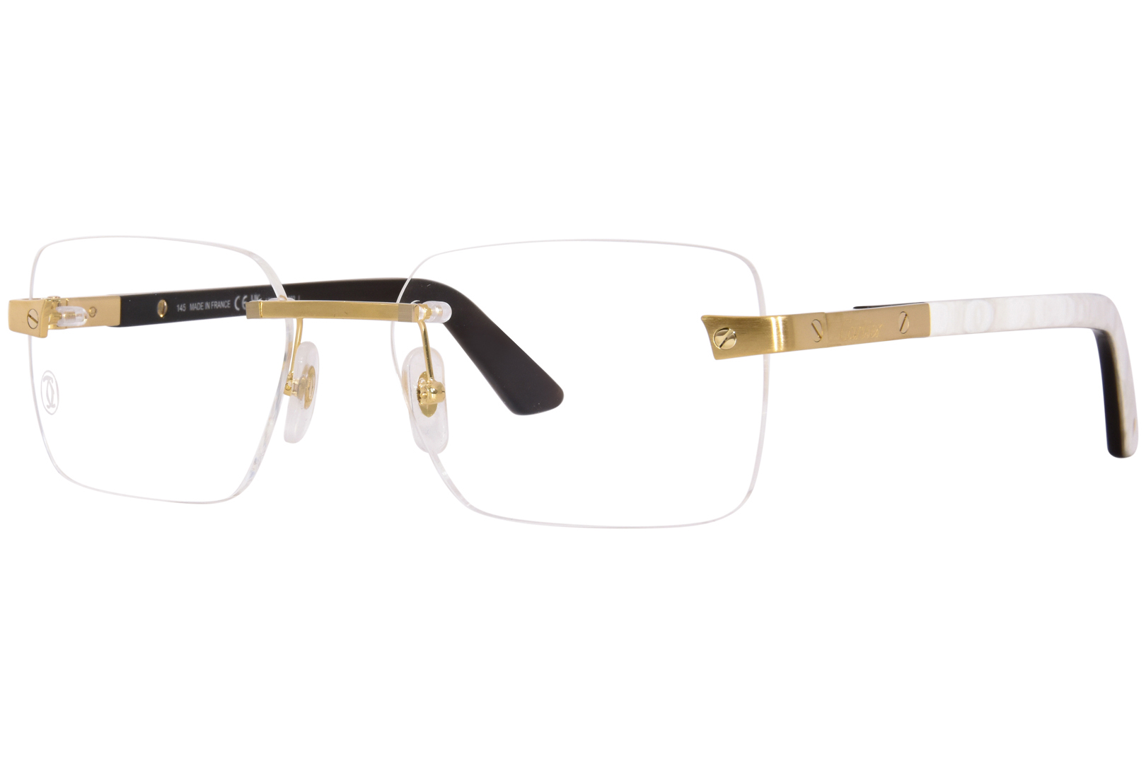 Cartier ct0201o 001 discount metal mens eyeglasses