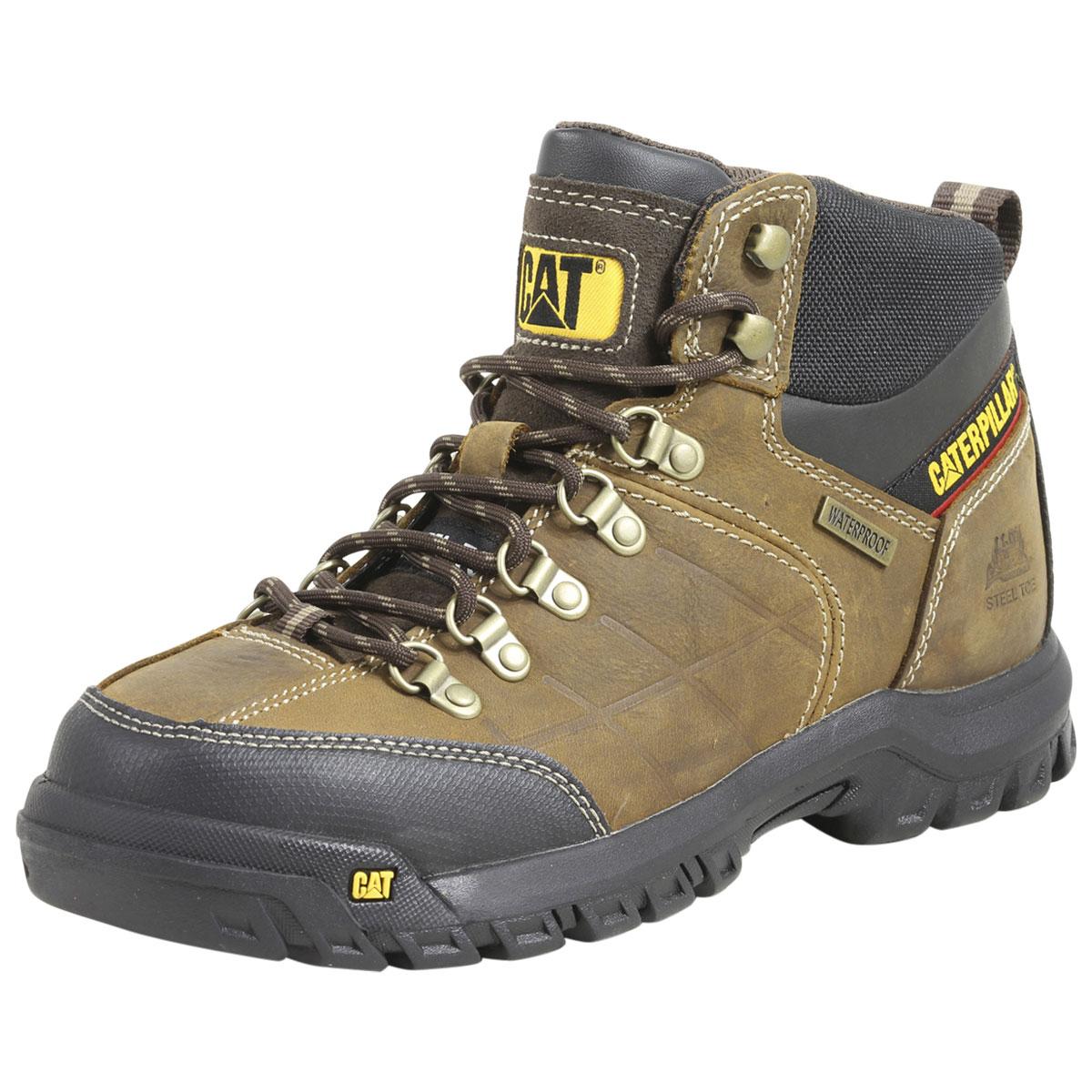 Caterpillar men's threshold waterproof clearance steel toe industrial boot