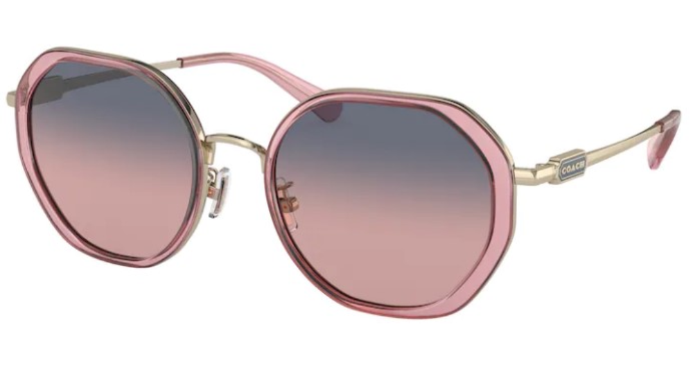 UPC 725125387507 product image for Coach CD477 HC7141 90050J Sunglasses Women's Transp. Pink/Gold/Plum Grad. 54mm - | upcitemdb.com