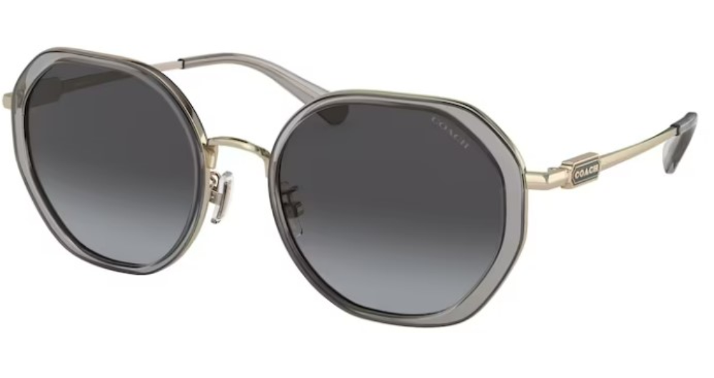 UPC 725125387569 product image for Coach CD477 HC7141 90058G Sunglasses Women's Transp. Grey/Gold/Grey Grad. 54mm - | upcitemdb.com