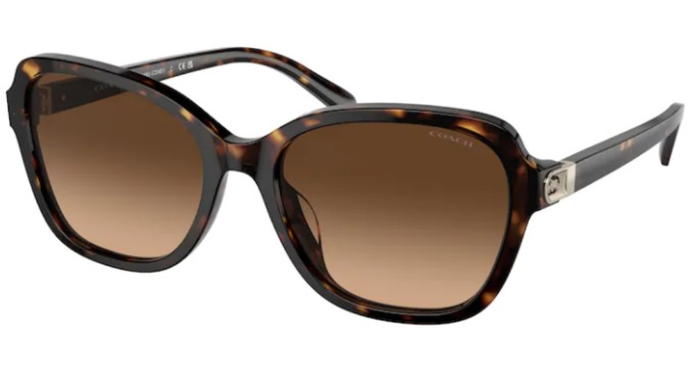 UPC 725125387095 product image for Coach CD481 HC8349U 512074 Sunglasses Women's Dark Tortoise/Brown Gradient 56mm  | upcitemdb.com