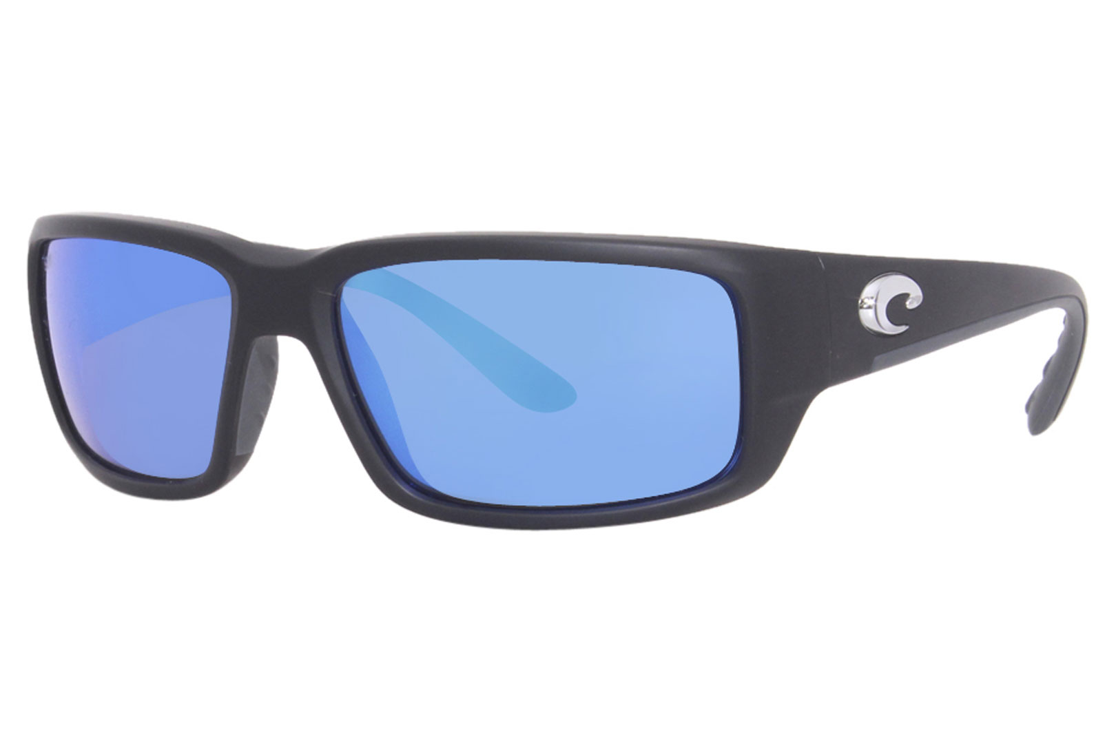 Costa Del Mar Sunglasses Fantail 06S9006 Matte Black/Blue Mirror 580G  Polarized
