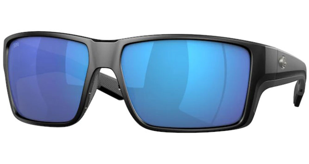 UPC 097963911153 product image for Costa Del Mar Polarized Reefton Pro 6S9080 01 Sunglasses Men's Black/Blue Mirror | upcitemdb.com