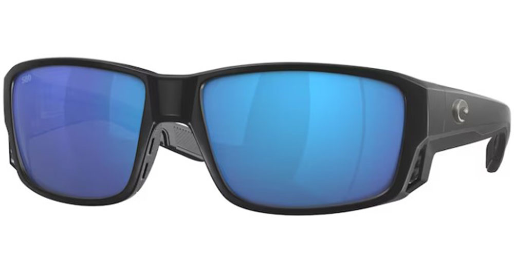 UPC 097963910774 product image for Costa Del Mar Polarized Tuna Alley Pro 6S9105 01 Sunglasses Men's Black/Blue - L | upcitemdb.com