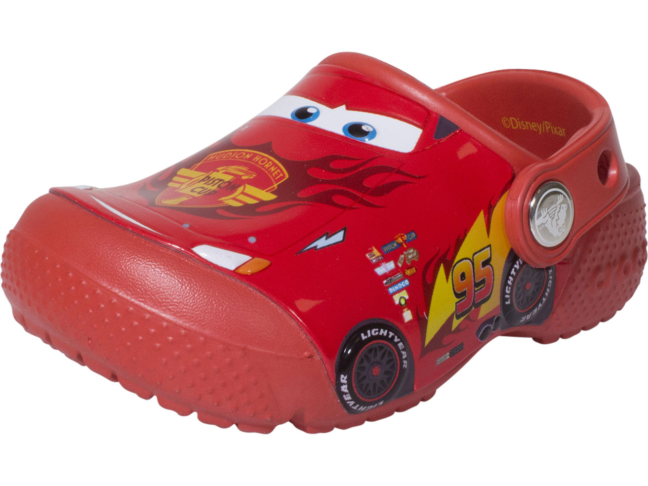 Crocs fun lab lights disney and best sale pixar lightning mcqueen clog