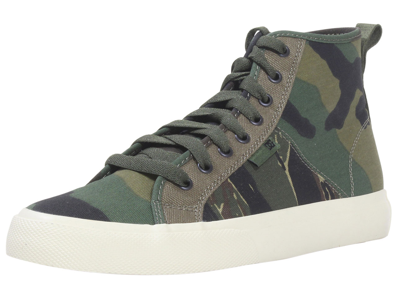 DC Shoes Men's Manual-Hi-SVM Sneakers Canvas High-Top Army Brush Camo ...